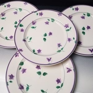 Waverly botanicals violets salad dessert 8.5in